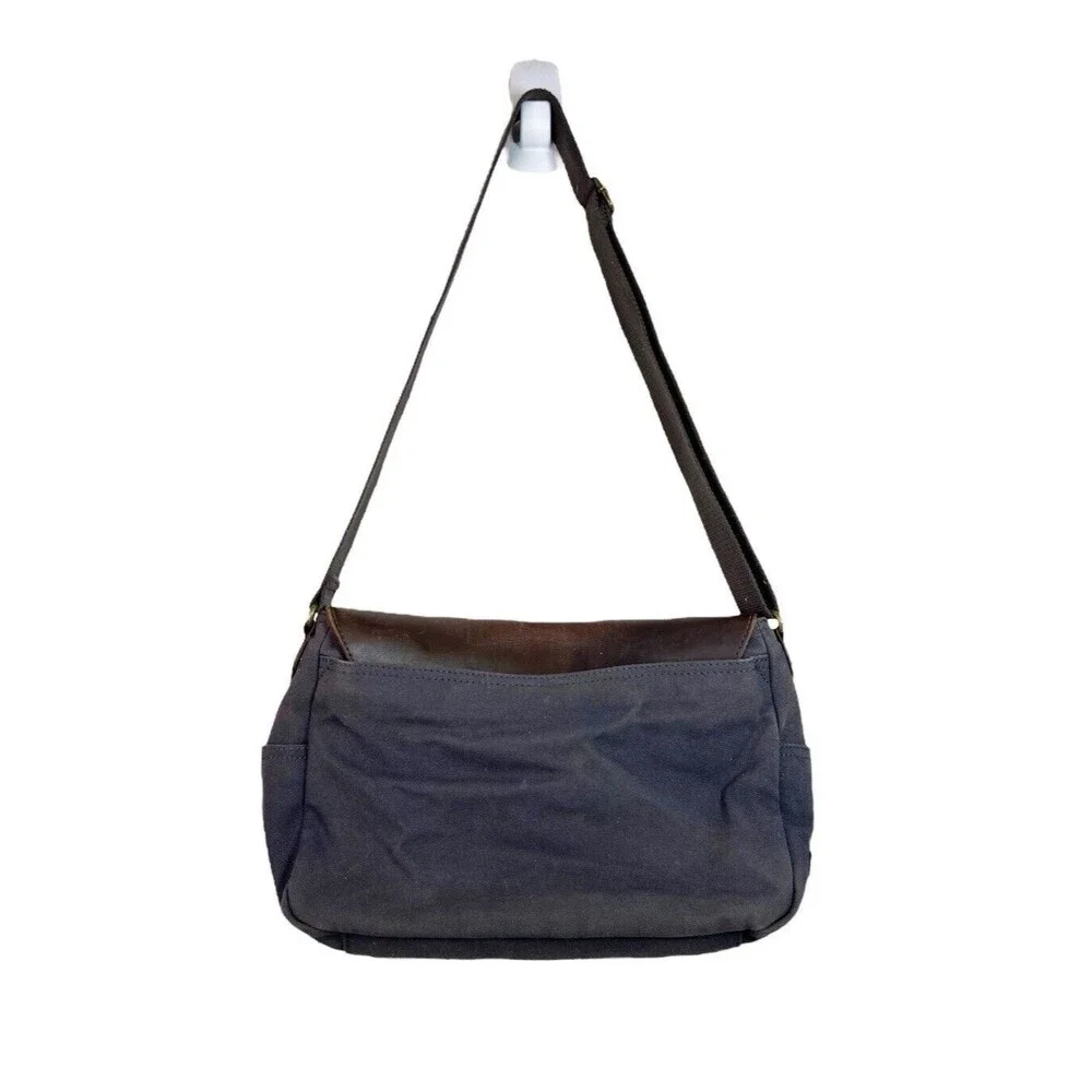 Patricia Nash Men's Leather Brown Blue Messenger Bag Travelers